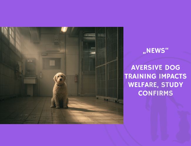 News-Aversive Dog Training Impacts Welfare, Study Confirms