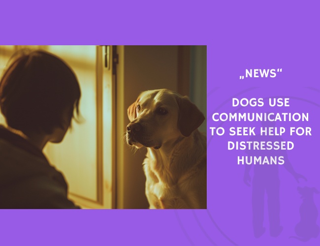 News-Dogs Use Communication to Seek Help for Distressed Humans
