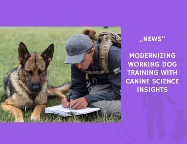 News-Modernizing Working Dog Training with Canine Science Insights