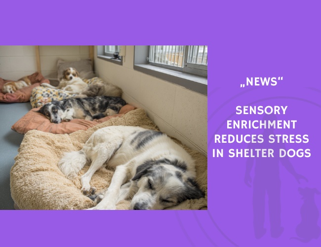 News-Sensory Enrichment Reduces Stress in Shelter Dogs