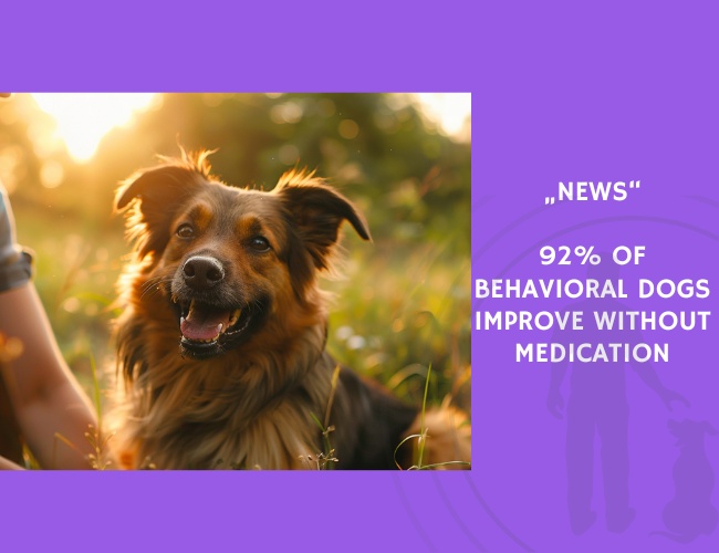 92% of Behavioral Dogs Improve Without Medication