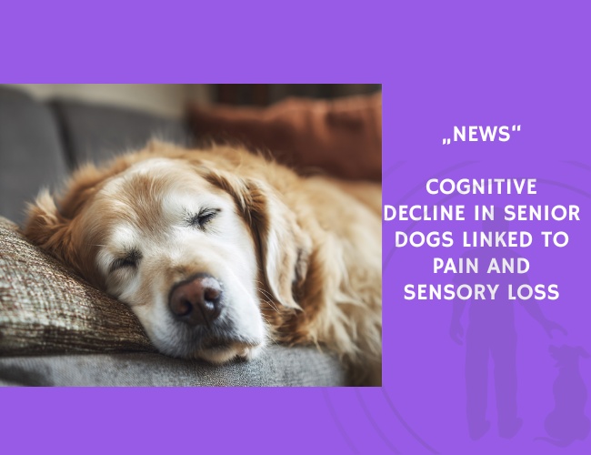 News-Cognitive Decline in Senior Dogs Linked to Pain and Sensory Loss