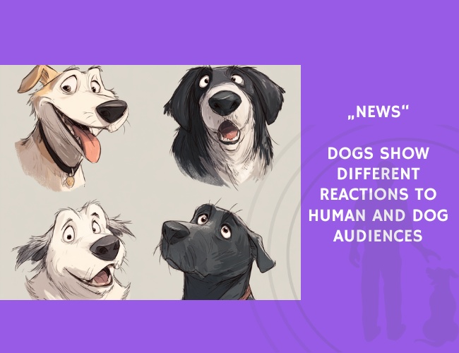 News-Dogs Show Different Reactions to Human and Dog Audiences