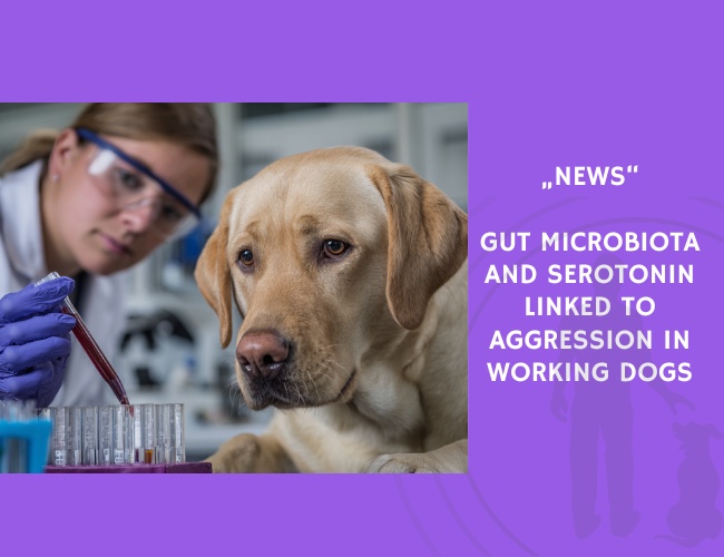 News-Gut Microbiota and Serotonin Linked to Aggression in Working Dogs