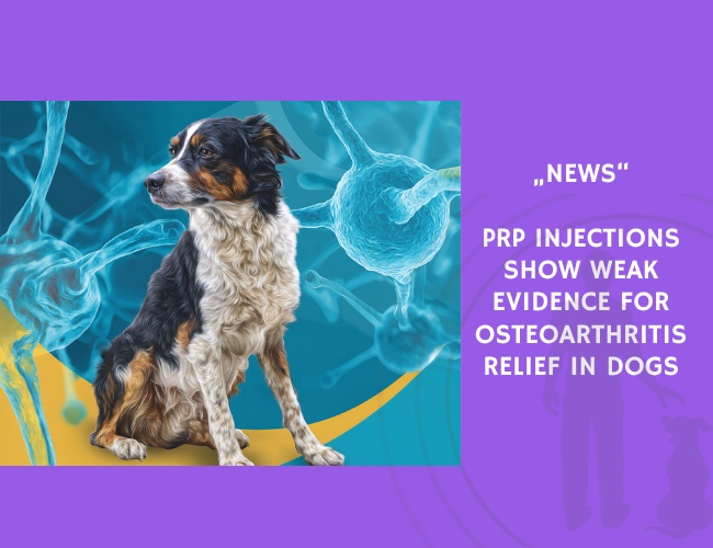 News-PRP Injections Show Weak Evidence for Osteoarthritis Relief in Dogs
