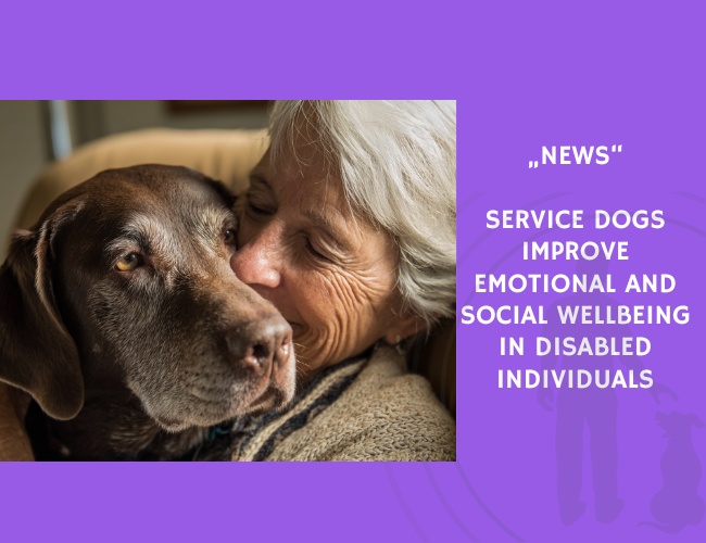News-Service Dogs Improve Emotional and Social Wellbeing in Disabled Individuals