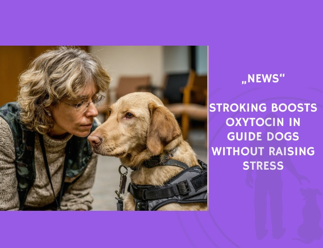 News-Stroking Boosts Oxytocin in Guide Dogs Without Raising Stress