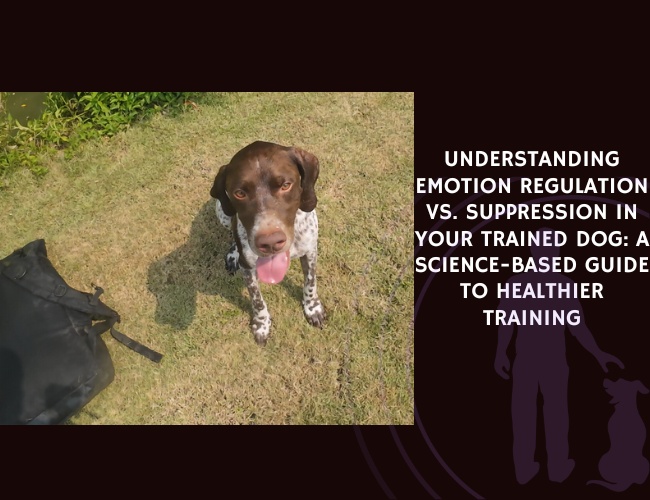 Understanding Emotion Regulation vs. Suppression in Your Trained Dog A Science-Based Guide to Healthier Training