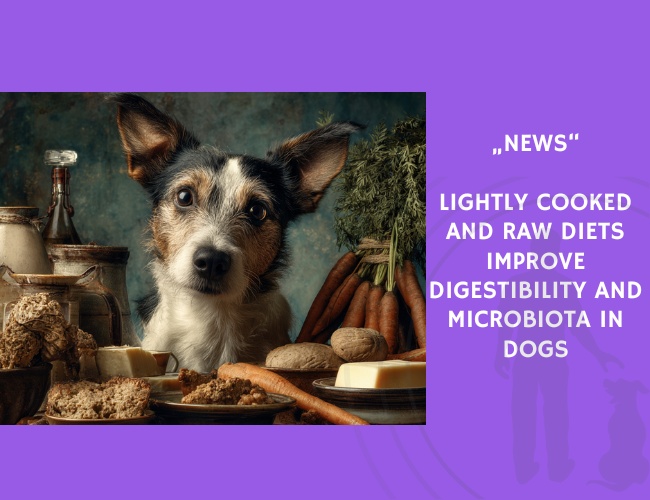 News-Lightly Cooked and Raw Diets Improve Digestibility and Microbiota in Dogs
