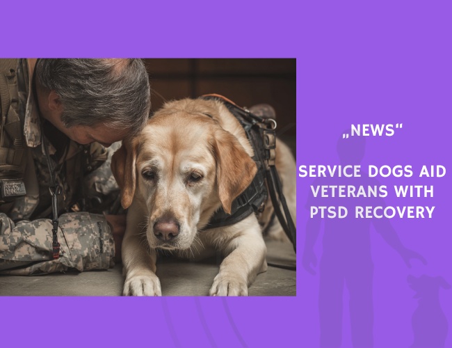 News-Service Dogs Aid Veterans With PTSD Recovery