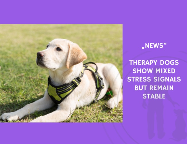 News-Therapy Dogs Show Mixed Stress Signals but Remain Stable