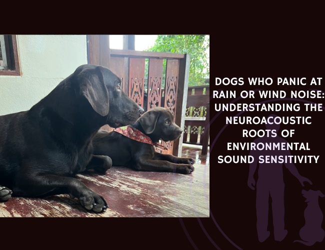 Dogs Who Panic at Rain or Wind Noise Understanding the Neuroacoustic Roots of Environmental Sound Sensitivity
