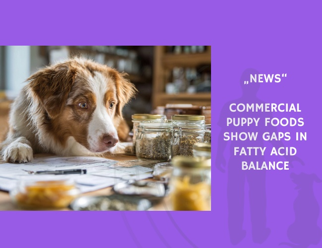 News-Commercial Puppy Foods Show Gaps in Fatty Acid Balance