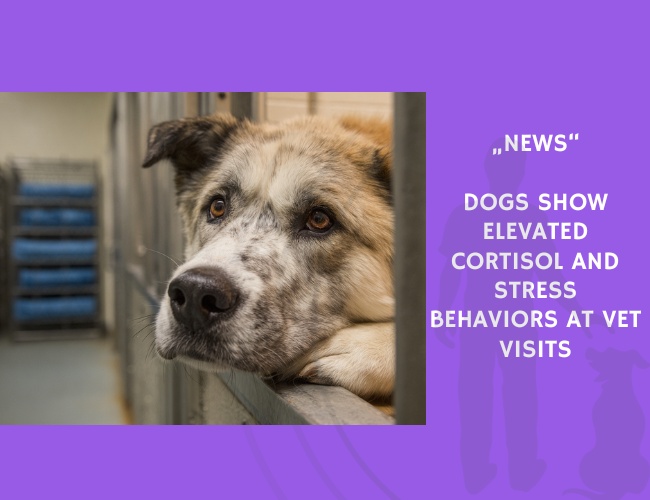 News-Dogs Show Elevated Cortisol and Stress Behaviors at Vet Visits