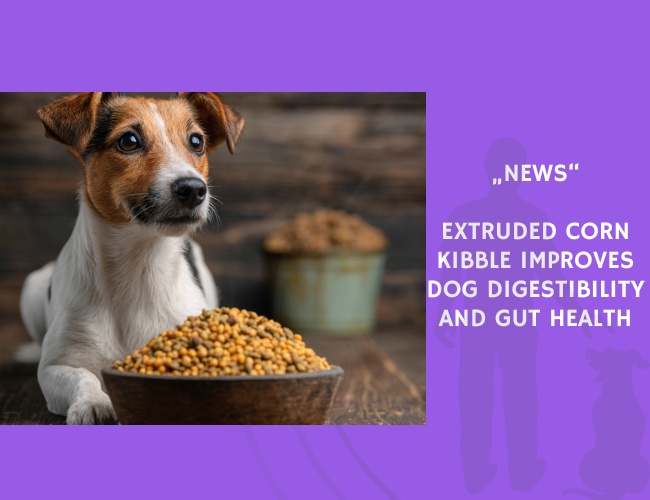 News-Extruded Corn Kibble Improves Dog Digestibility and Gut Health
