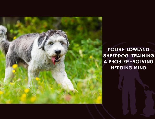 Polish Lowland Sheepdog Training a Problem-Solving Herding Mind