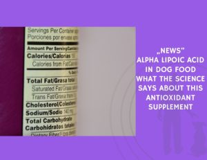 Alpha Lipoic Acid in Dog Food What the Science Says About This Antioxidant Supplement