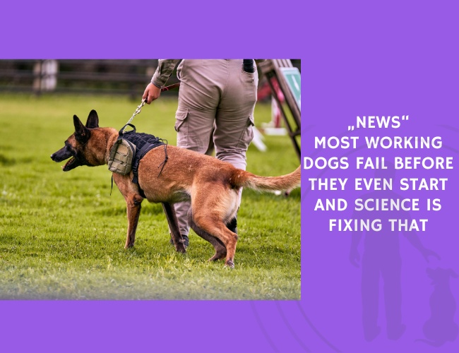 Most Working Dogs Fail Before They Even Start and Science Is Fixing That